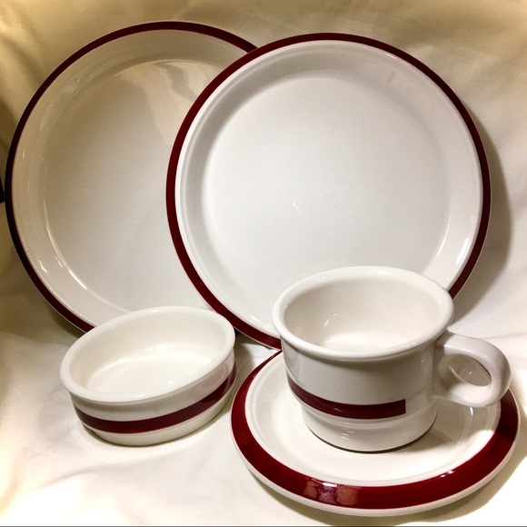SHENANGO CHINA RESTAURANT WARE 5 pc PLACE SETTING - Picture 2 of 11